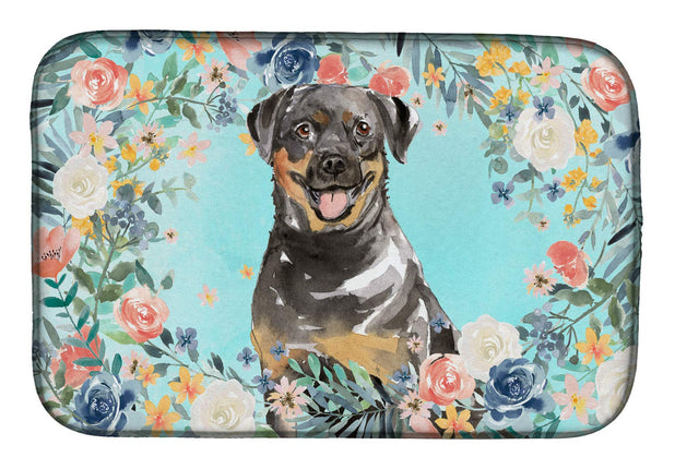 Caroline's Treasures CK3415DDM Rottweiler Dish Dry