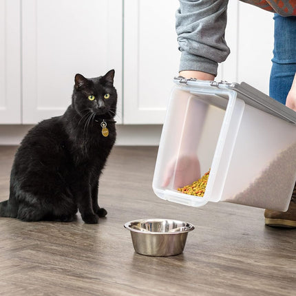 IRIS USA, Inc. 12.75 Quart Airtight Pet Food Container, Gray (500085)