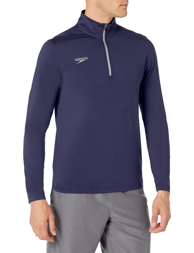 Speedo Unisex-Adult Uv Long Sleeve Shirt Quarter Z