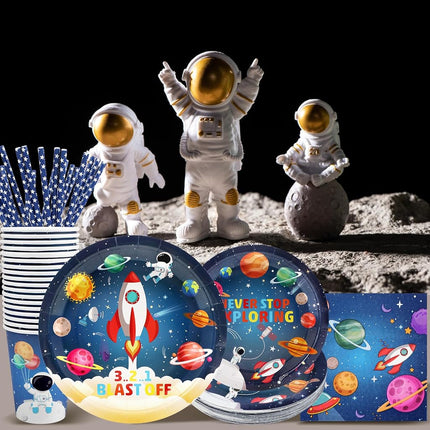 Birthday Paper Plates (Rocket), RCPP009