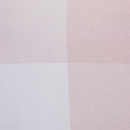 Parure de lit 7 pièces avec couette de couleur unie toutes saisons, couverture douce en duvet alternatif et draps de lit luxueux en microfibre, King size, Blush à carreaux