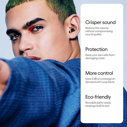 Loop Experience 2 Plus Ear Plugs - Stylish Certified Protection + Mute
