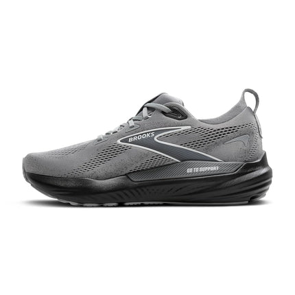 Brooks Men’s Glycerin GTS 22 Supportive Running Shoe, Primer Gray/Ebony/Bluewash, 14 X-Wide