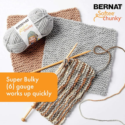 Bernat Softee Chunky Forest Yarn - (Pack of 3) 100g/3.5oz - Acrylic - 6 Super Bulky - 108 Yards - Knitting/Crochet