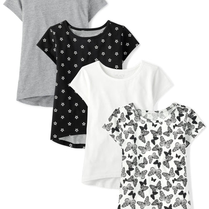 The Children's Place Girls' Short Sleeve High Low 