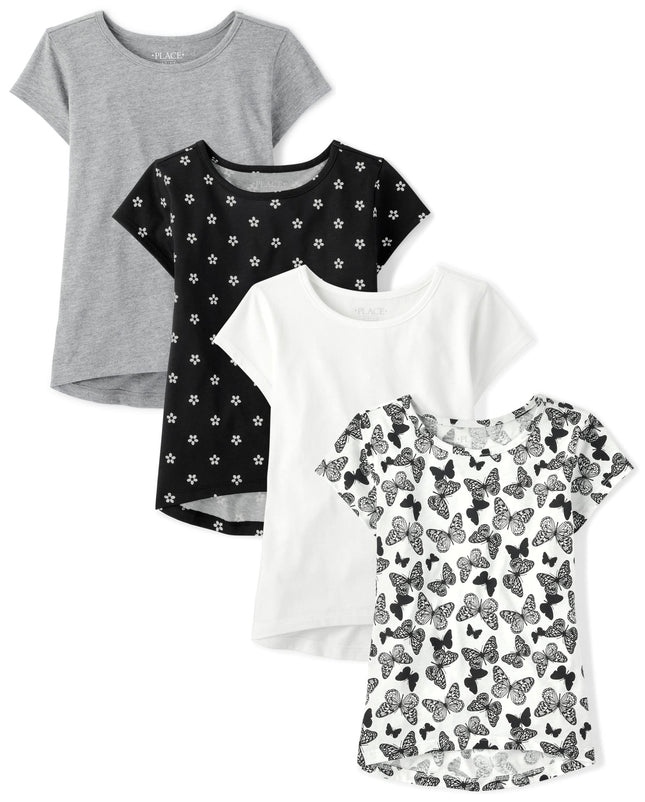 The Children's Place Girls' Short Sleeve High Low 