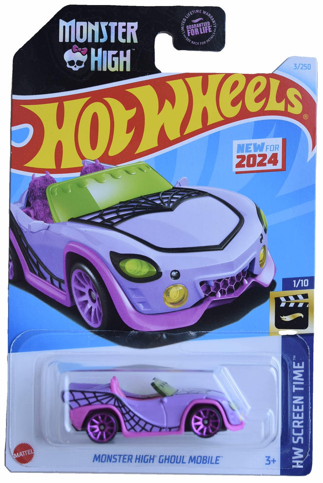 Mattel Hot Wheels Monster High Ghoul Mobile, HW Sc