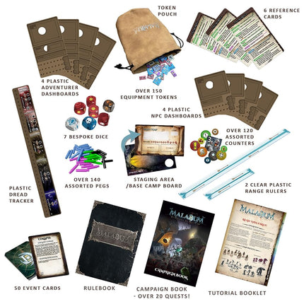 Battle Systems Maladum Dungeons of Enveron Starter Board Game Set