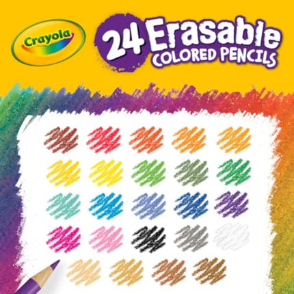 Lápices de colores borrables Crayola (paquete de 24)