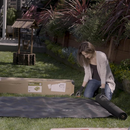 ECOgardener Premium Tela antihierbas Pro Garden de 5 onzas, barrera duradera y resistente para jardinería, fácil instalación y control superior de malezas, diseño ecológico y conveniente, 0,9 m x 15,2 m