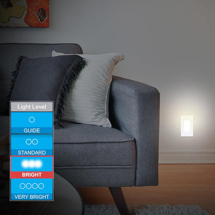 GE 10215 Slimline Coverlite Night Light, White