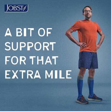 BSN Medical/Jobst 7528903 Sport Sock, Knee High, 15-20 MMHG, Closed Toe, X-Large, White/Grey, Pair
