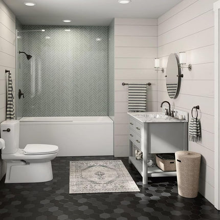 Moen 82910BRB Single Handle Posi-Temp Tub and Shower Valve Trim, Mediterranean Bronze