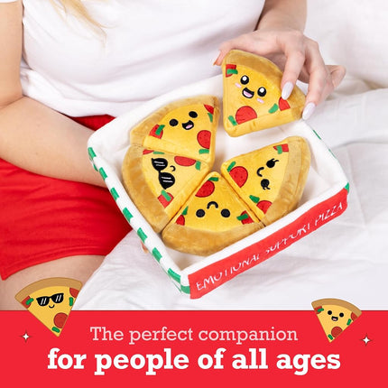 WHAT DO YOU MEME? Emotional Support Pizza - The Original Viral Cuddly Plush Comfort Food, Unique Gift for Valentine's Day, Birthdays, Christmas, Friendship & Anniversary's