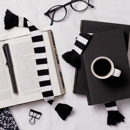 IF Book Scarf Bookmark - Black & White