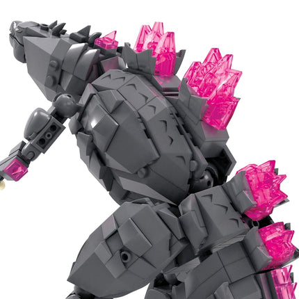 Mega Godzilla x Kong : Le Nouvel Empire, ensemble de construction, figurine articulée Godzilla avec 543 pièces et accessoires, jouet de construction et d'exposition pour collectionneurs adultes, HTR78
