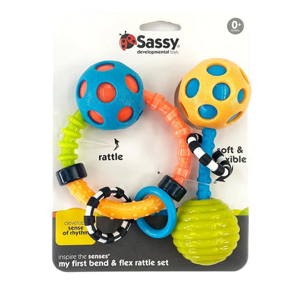 Sassy Mon Premier Hochet Flexible - Ensemble de 2 Pièces