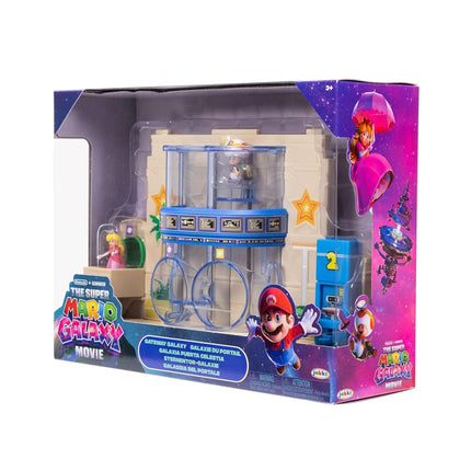 The Super Mario Galaxy Movie Galaxy Gateway Diorama with 1.5" Figures