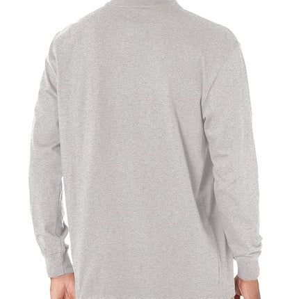 Dickies Men's Big-Tall Long-Sleeve Heavyweight Henley, Heather Gray, XXL