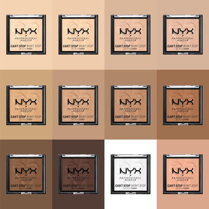 NYX Professional Makeup Can't Stop Won't Stop Mattifying Powder, Bright Medium