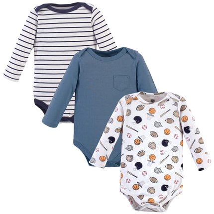 Hudson Baby Unisex Baby Cotton Long-sleeve Bodysui