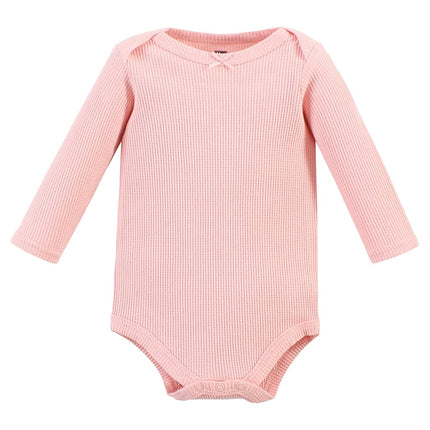 Hudson Baby Unisex Baby Thermal Long Sleeve Bodysuits, Acorn Botanical, Newborn, Acorn Botanical, Newborn