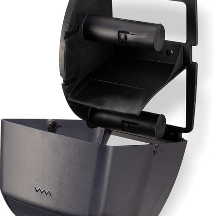 San Jamar R3590TBK Black Pearl Oceans Duett Standard Bath Tissue Dispenser