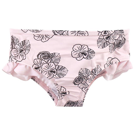 Traje de baño tipo camiseta de manga larga para bebé unisex Hudson Baby, Flamenco Floral, 5 años