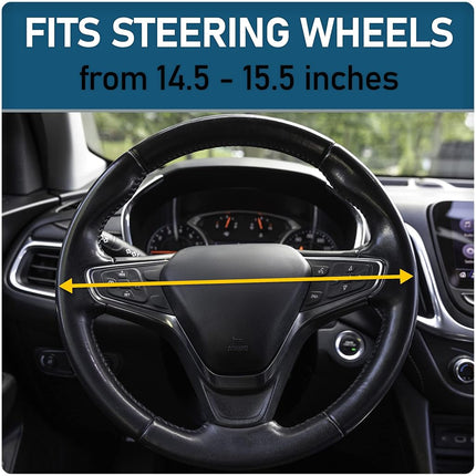 Custom Grip 38466P Black Rope Bling TPE Core Steering Wheel Cover