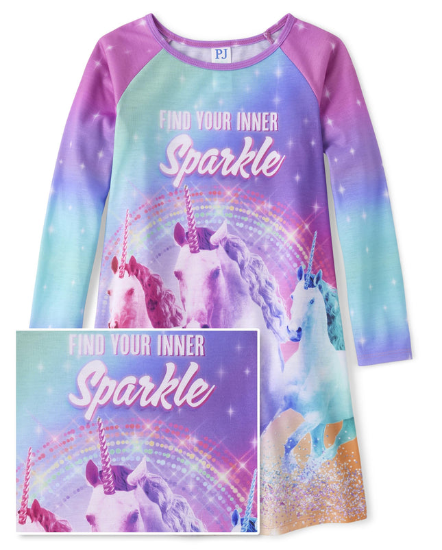 The Children's Place Girls Long Sleeve Nightdress 