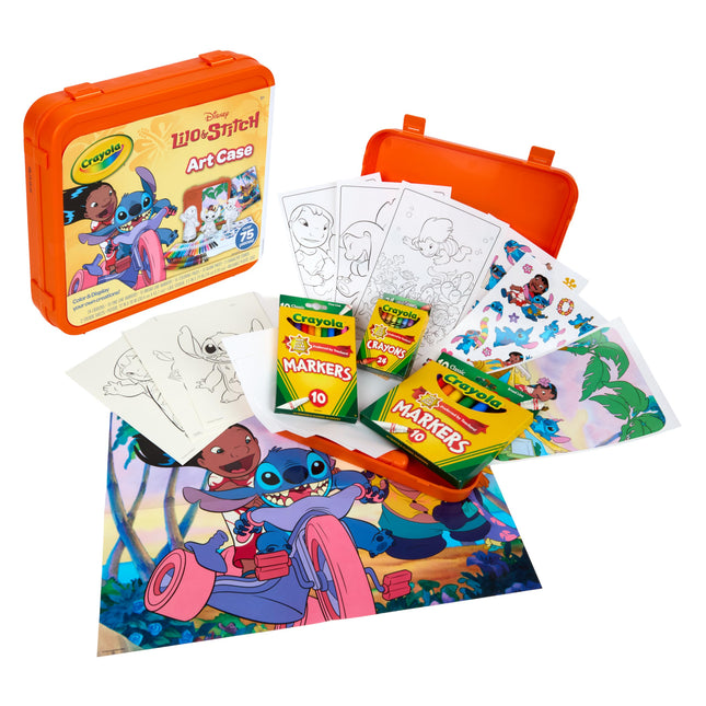 Crayola Lilo & Stitch Coloring Art Case (75+ Pcs),