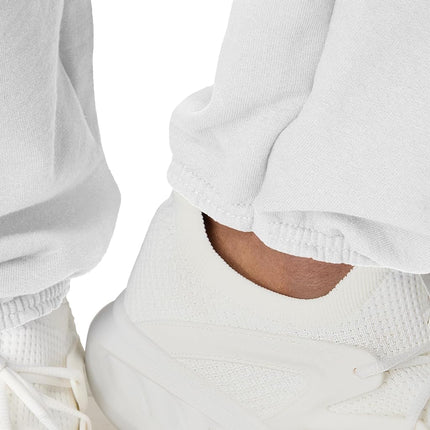Hanes Pantalon de jogging EcoSmart sans poche pour homme, blanc, taille S, blanc - Lot de 1, taille S
