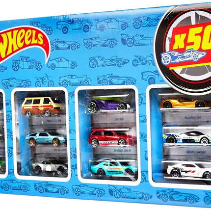 Hot Wheels 50-Car Pack of 1:64 Scale Vehicles Indi