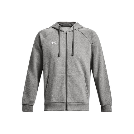 Under Armour Mens Rival Fleece Zip Hoodie - Castlerock Light / /White - XL