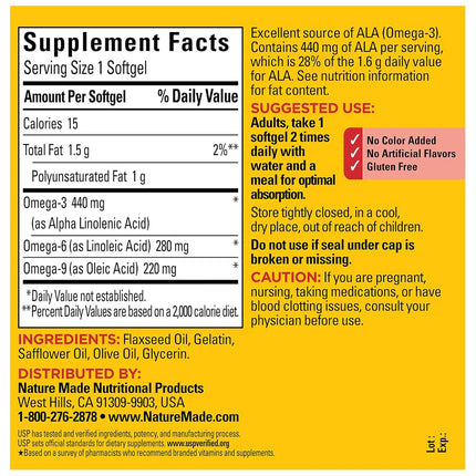 Nature Made Triple Omega 3-6-9, 150 Softgels