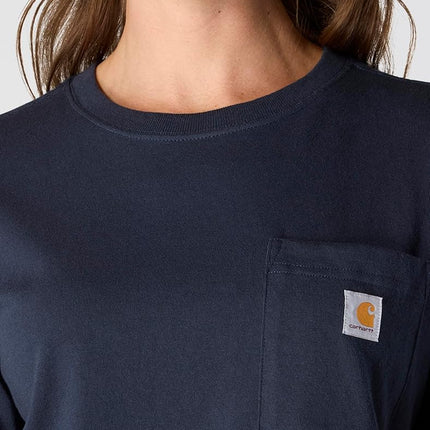Carhartt Men's K87 Workwear Pocket Short Sleeve T-Shirt Work Utility, Navy, 3XL Plus
