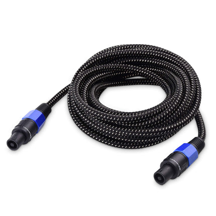 Cable Matters Cable para altavoz trenzado premium de 12 AWG, compatible con puerto Speakon NL4FC, 7,6 m