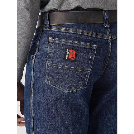 Wrangler Riggs Workwear Men's Rigg Workwear Five Pocket Jean, Mid Stone, 36W x 32L