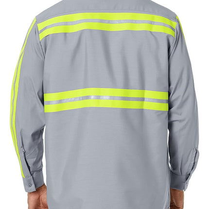 Red Kap Men's Industrial 2 Piece Lined Collar Work Shirt - Multi - Large