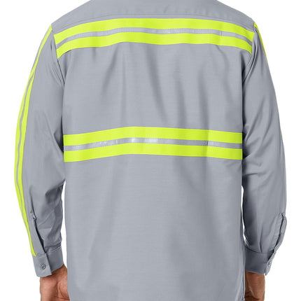 Red Kap Men's Industrial 2 Piece Lined Collar Work Shirt - Multi - Large