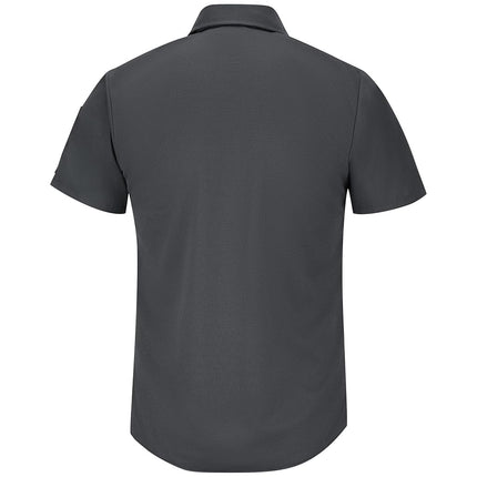 Red Kap Men's Short Sleeve Pro Airflow Work Shirt, Charcoal, XX-Large, Charcoal, XXXL