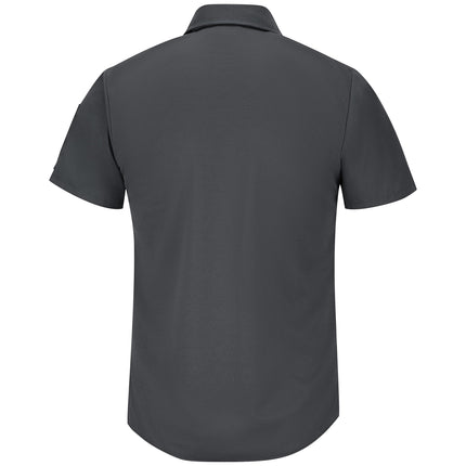 Red Kap Men's Short Sleeve Pro Airflow Work Shirt, Charcoal, XX-Large, Charcoal, XXXL