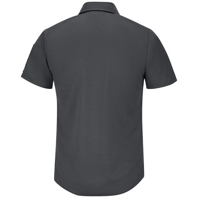 Red Kap Men's Short Sleeve Pro Airflow Work Shirt, Charcoal, XX-Large, Charcoal, XXXL