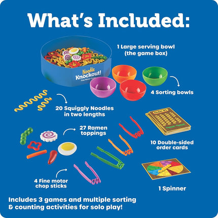 Learning Resources Noodle Knockout! Fine Motor Game