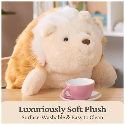 GUND Peluche Erizo de té, Animal de peluche de primera calidad para mayores de 1 año, Tan/Marrón, 25,4 cm