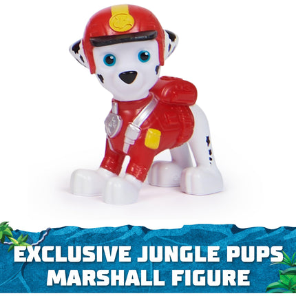 Paw Patrol Jungle Pups, Marshall Elefante Camión de Bomberos con Lanzador de Proyectiles, Camión de Juguete con Figura de Acción, Juguetes para Niños y Niñas de 3 Años en Adelante