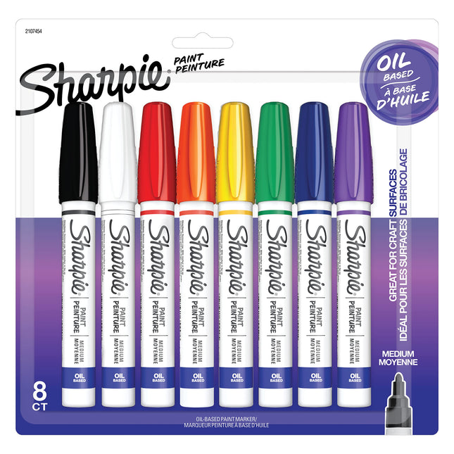Sharpie Oil-Based Paint Markers, Medium Point, Ass