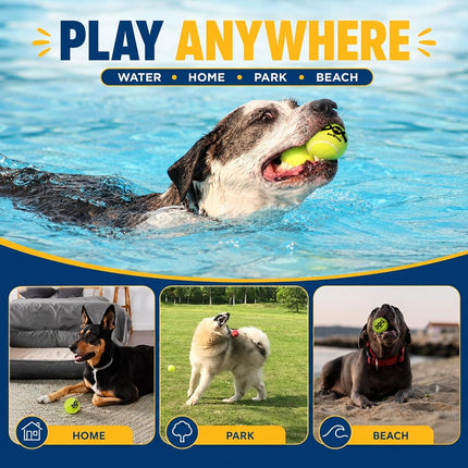INSUM Large Tennis Balls for Dogs, 8 Pack 3.0'' Large Dog Toys Balls