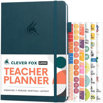 Clever Fox Teacher Planner – School Year Planner w