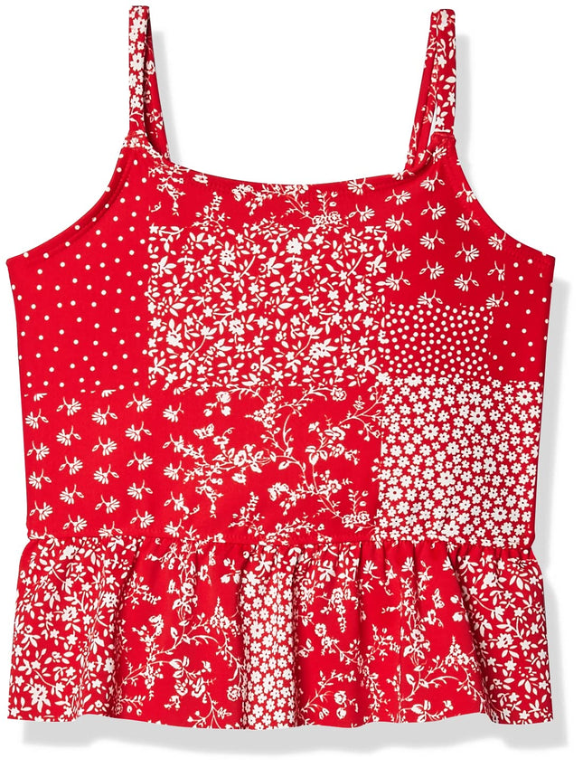 OshKosh B'Gosh Girls' Tankini, Ruby Red, 4 Years
